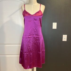 Purple Silky Dress
